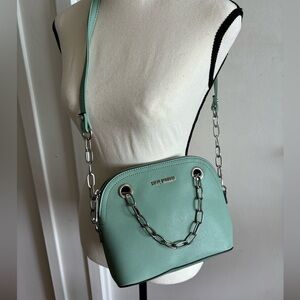 Steve Madden crossbody purse in mint green. Brand new, never used.